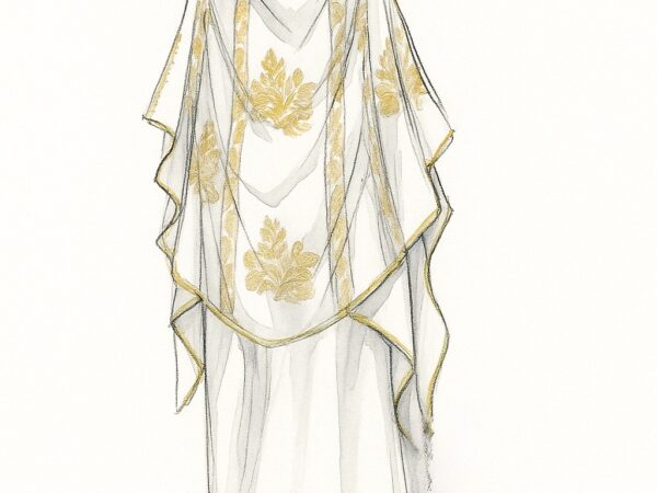 Patron Melhfa Blanche